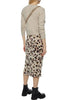 Leopard Print Pencil Skirt - Leopard Lilac