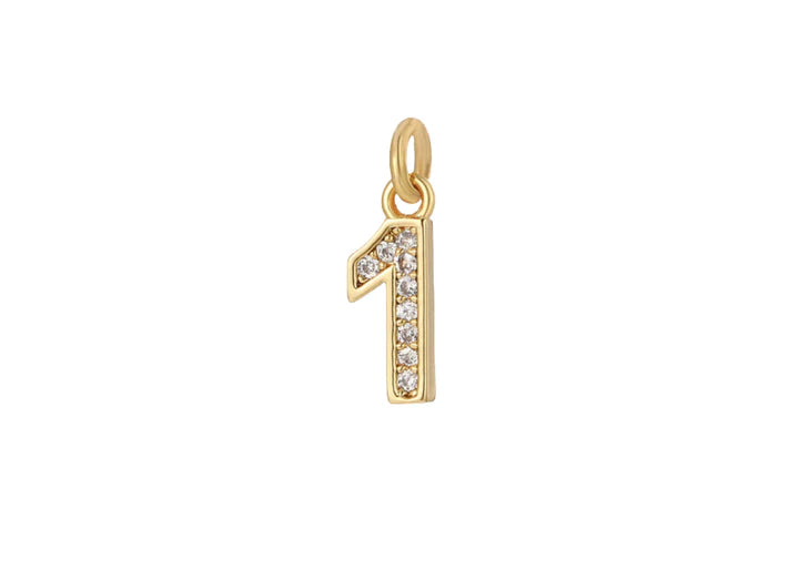 Mini Numbers Charm - 1