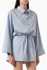 Freja Playsuit - Blue Pinstripe