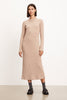 Bray - 2x1 Brushed Rib L/S Dress Pecan