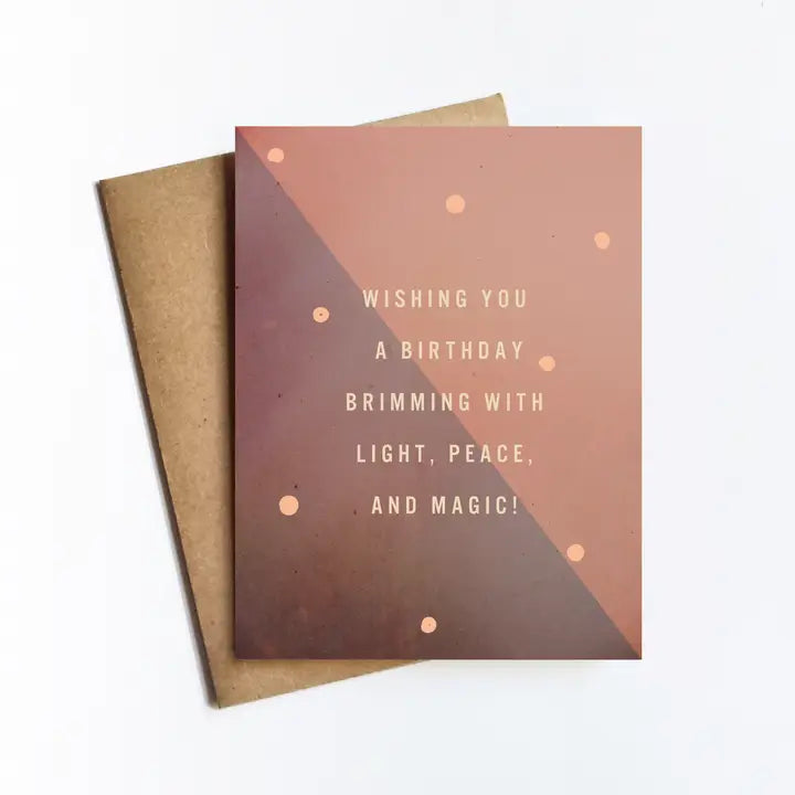 Birthday Brimming Card