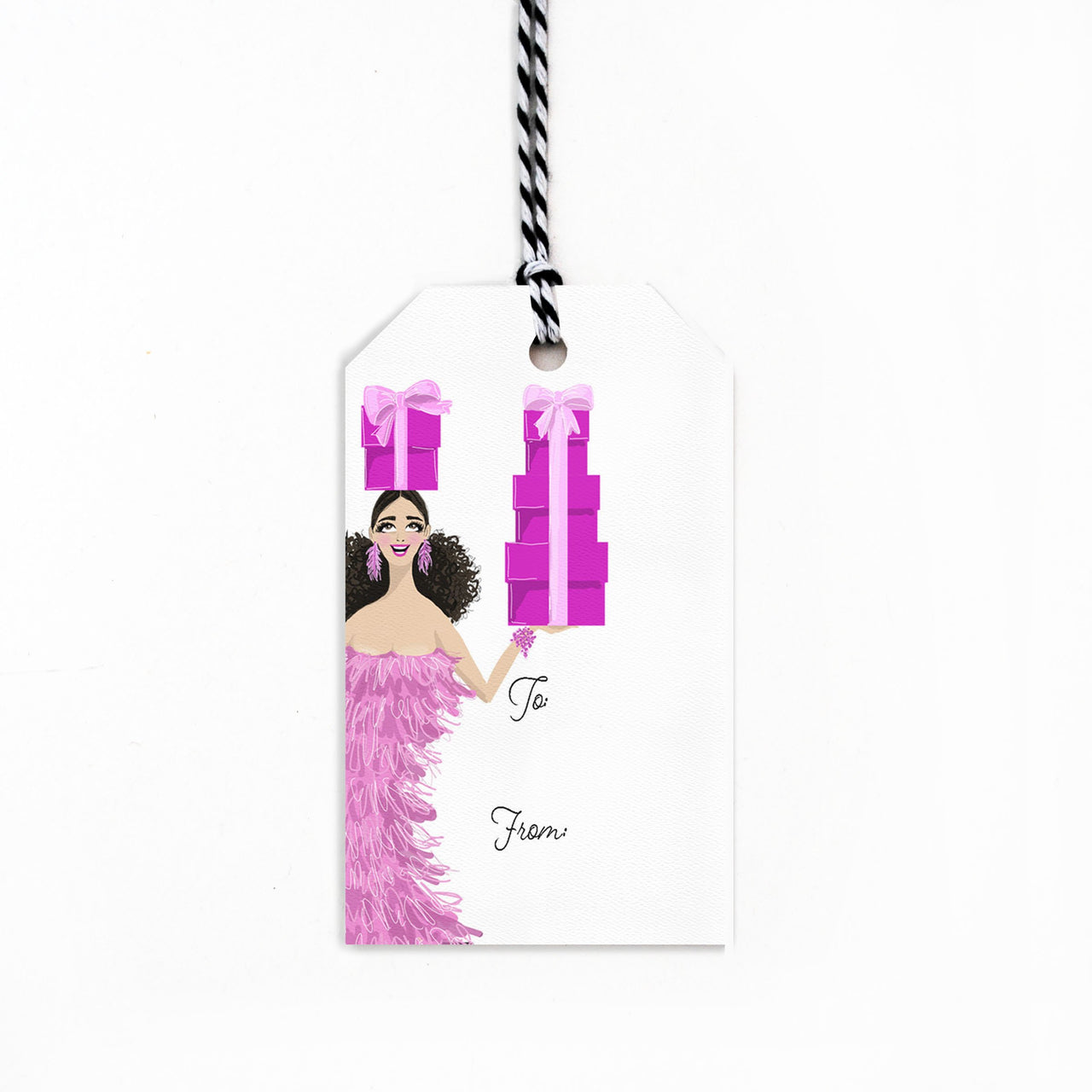 Festive Feathers Gift Tags