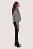 Augusta Cropped Puffer- Black & White