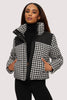 Augusta Cropped Puffer- Black & White