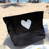 Imperfect Heart Medium Pouch - Black