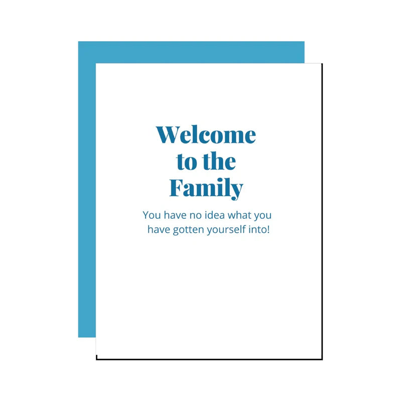 Welcome to the Family Card