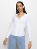 Dreamgirl Button Up - White