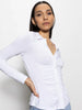 Dreamgirl Button Up - White