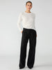 Slouchy Gab Trouser- Black
