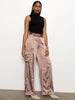 Classy Wide Leg Cargo Pant-Rose Gold