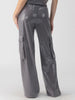 Pull-On Sequin Pant - Gunmetal