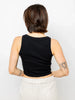 Harla Cotton Slub Top - Black