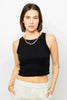 Harla Cotton Slub Top - Black