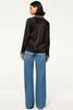 Ellie Top- Black Satin