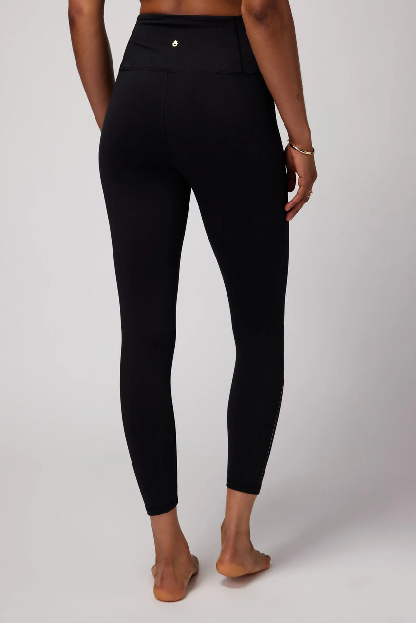 Ada Laser Cut Dream Tech HW 7/8 Legging- Black