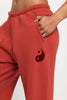 Yin Yang Star Sol Sweatpant - Redstone