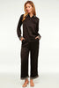Ellie Top- Black Satin