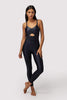 Wet Look Jumpsuit - Black
