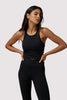 Dream Tech Eco Jersey Crop Tank- Black