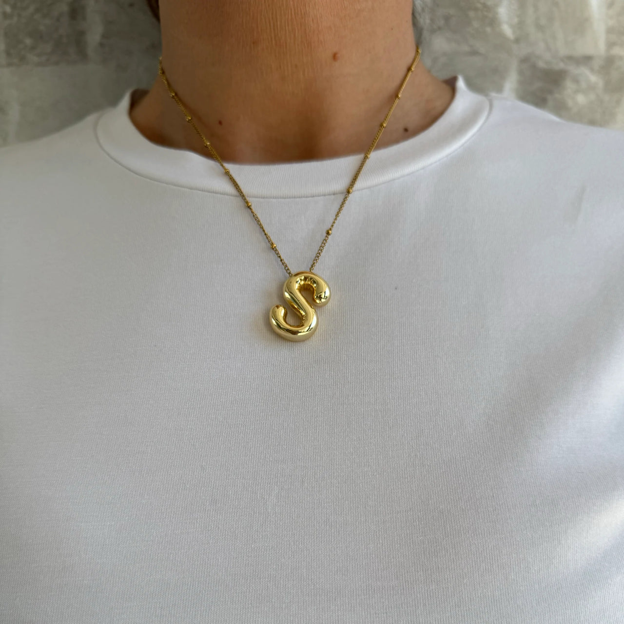 Initial Necklace - D