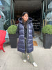 Iria Hooded Vest- Blue Black