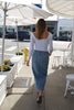 Ingrid Split Skirt - Arcadia