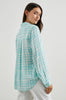 Josephine Shirt - Aqua Plaid