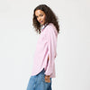 Mia Stripe Ruffle Shirt - Mauve