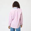 Mia Stripe Ruffle Shirt - Mauve