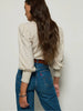 Loren Peasant Top - Heather Oatmeal