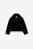 Loretta Cropped Vegan Fur Coat