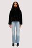Loretta Cropped Vegan Fur Coat