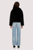 Loretta Cropped Vegan Fur Coat