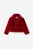 Loretta Cropped Vegan Fur Coat