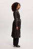 Marcelle Vegan Leather Coat - Cognac