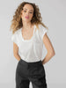 Traveler Twist Tee- White
