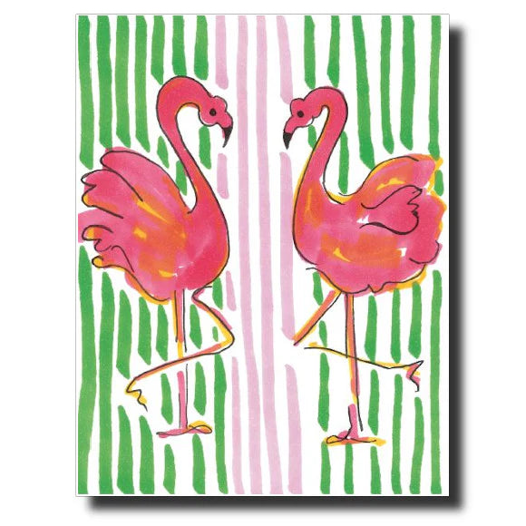 Pink Flamingos Card