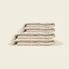 Plush Checkered Beach Towel- Wheat