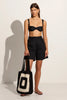 Ostia Crochet Bag- Black/Off White