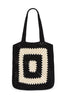 Ostia Crochet Bag- Black/Off White