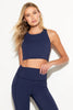 Laurel Longline Bra-Indigo