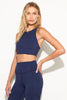 Laurel Longline Bra-Indigo