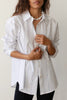 The Stripe Pop Shirt - Navy Pinstripe