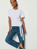 Vincent Side Tie T-shirt- White