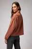 Shay Half Zip- Deep Rust