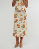 Floral Midi Skirt - Ivory
