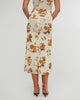 Floral Midi Skirt - Ivory