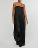 Strapless Wide Leg Jumpsuit - Black