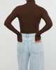 Turtle Neck Bodysuit - Umber
