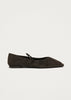 Sway Ballet Flats - Suede Coffee Brown